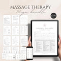 Massage Therapy Client Forms editable Canva templates