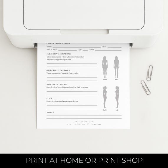 Massage Therapy Client Forms editable Canva templates - preview 11