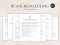 RF Microneedling Client Forms editable Canva template