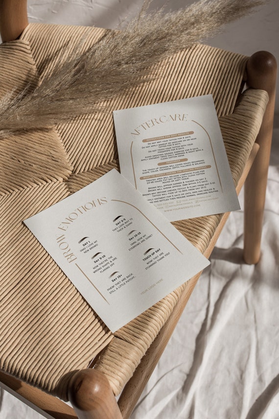 PMU Aftercare Cards editable Canva templates - preview 5