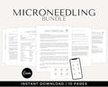 Microneedling Client Forms editable Canva templates