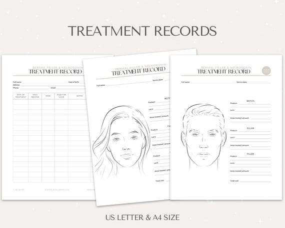 Dermal Filler Client Forms | Editable Canva Templates - preview 3