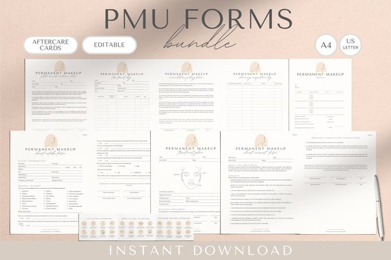 PMU Client Forms editable Canva templates