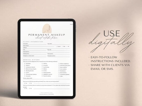 PMU Client Forms editable Canva templates - preview 7