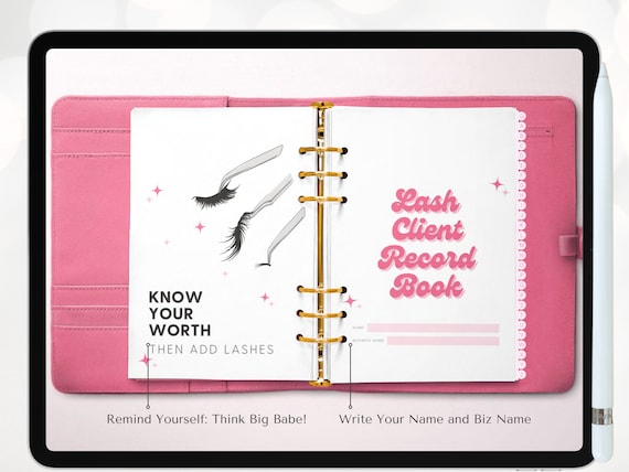 Digital Lash Client Record Book - preview 2