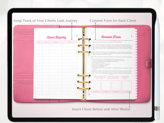 Digital Lash Client Record Book - preview 5