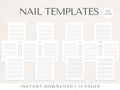 Printable Nail Art Practice Templates