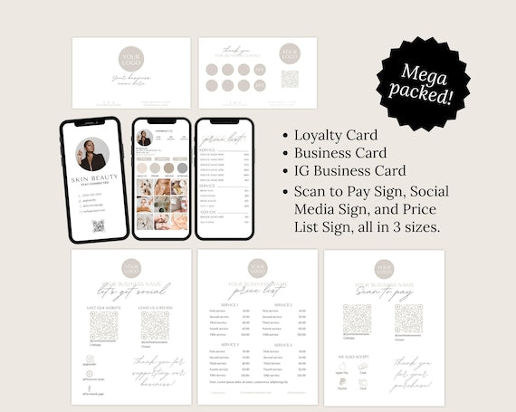 Head Spa Client Forms editable Canva templates - preview 3